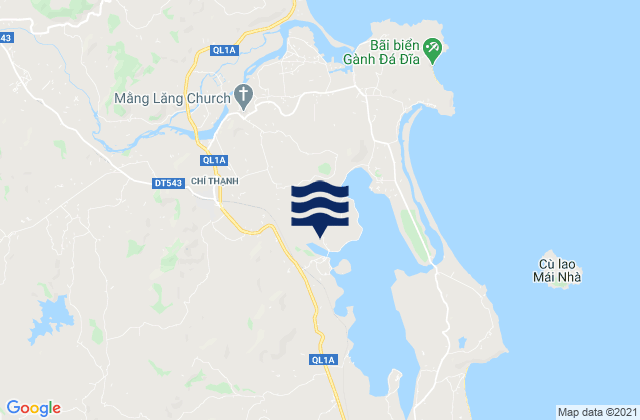 Karte der Gezeiten Chí Thạnh, Vietnam