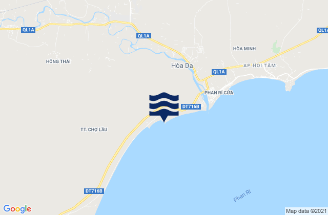 Karte der Gezeiten Chợ Lầu, Vietnam