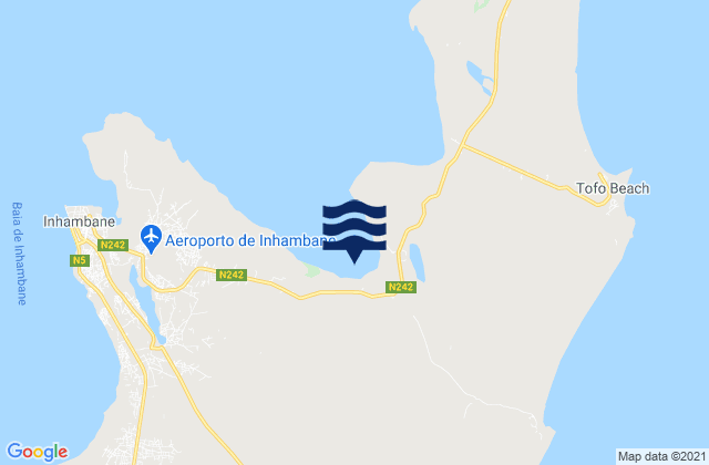 Karte der Gezeiten Cidade de Inhambane, Mozambique