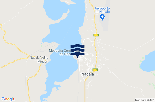 Karte der Gezeiten Cidade de Nacala, Mozambique