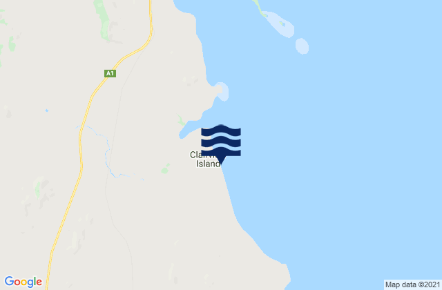 Karte der Gezeiten Clairview Island, Australia