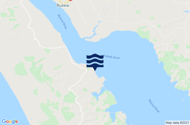 Karte der Gezeiten Clarks Bay, New Zealand
