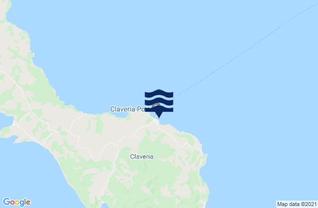 Karte der Gezeiten Claveria, Philippines