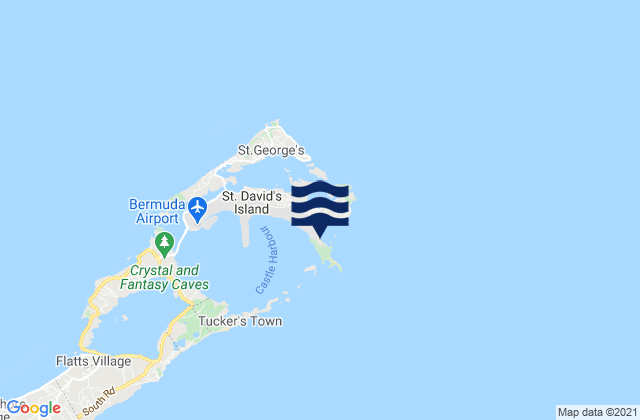 Karte der Gezeiten Clearwater Beach, Bermuda