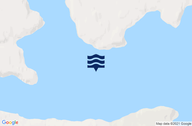Karte der Gezeiten Clearwater Fiord, Canada
