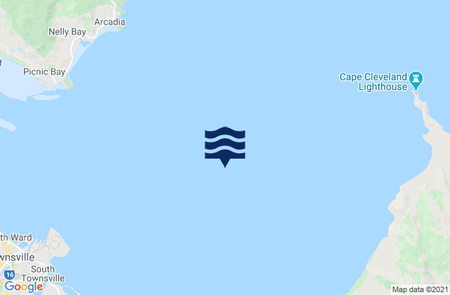 Karte der Gezeiten Cleveland Bay, Australia