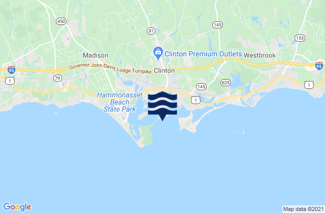 Karte der Gezeiten Clinton Harbor, United States