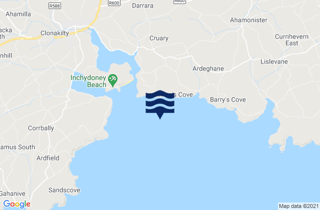 Karte der Gezeiten Clonakilty Bay, Ireland