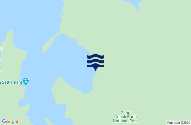 Karte der Gezeiten Cobourg Peninsula, Australia