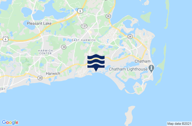 Karte der Gezeiten Cockle Cove Beach, United States