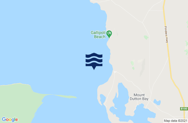 Karte der Gezeiten Coffin Bay Entrance Beacon, Australia