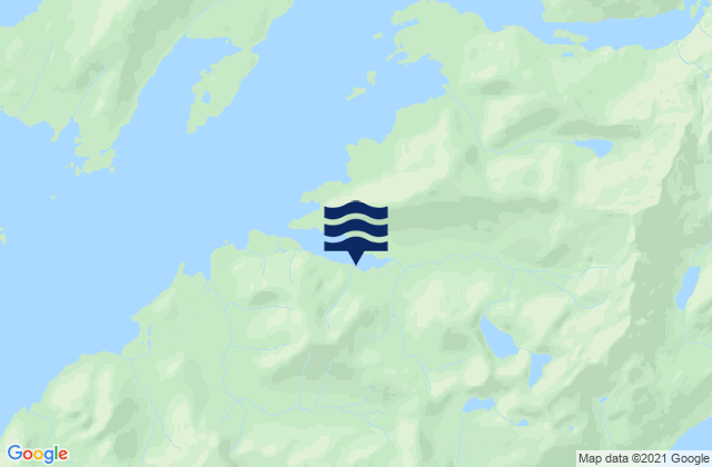 Karte der Gezeiten Comfort Cove (Port Gravina), United States