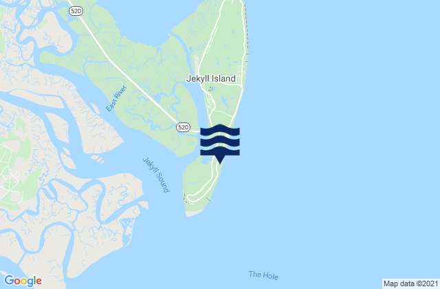 Karte der Gezeiten Comfort Inn/Jeckyll Island, United States