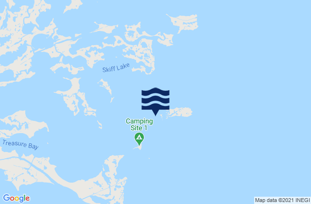 Karte der Gezeiten Comfort Island, United States