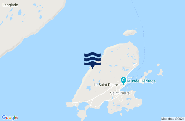 Karte der Gezeiten Commune de Saint-Pierre, Saint Pierre and Miquelon