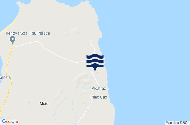 Karte der Gezeiten Concelho do Maio, Cabo Verde