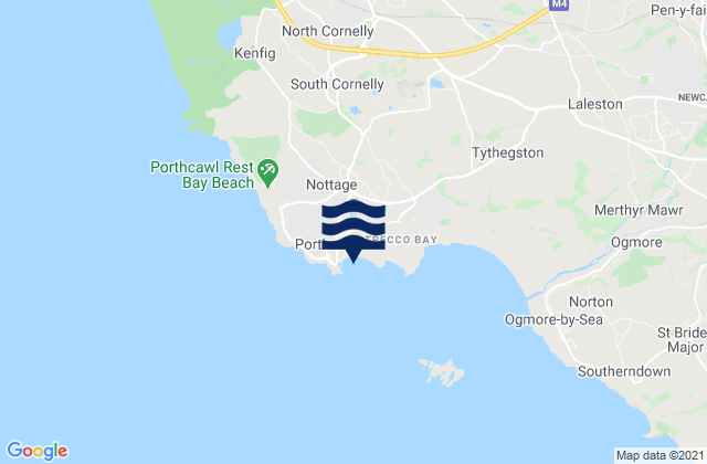 Karte der Gezeiten Coney Beach, United Kingdom