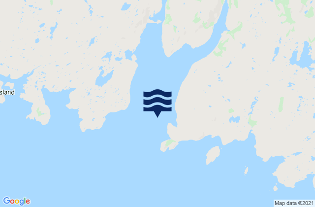 Karte der Gezeiten Connoire Bay, Canada
