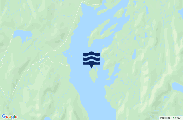 Karte der Gezeiten Coon Island (George Inlet), United States