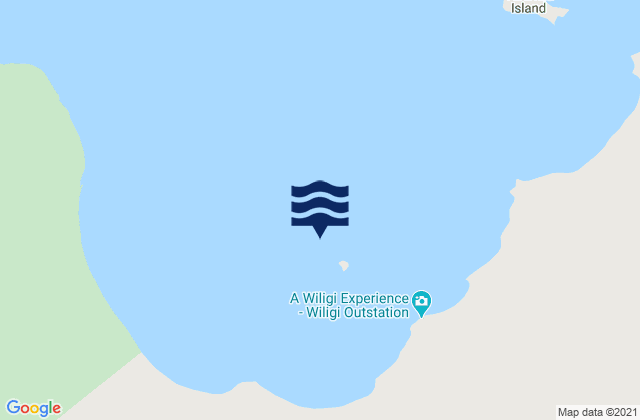 Karte der Gezeiten Copeland Island, Australia