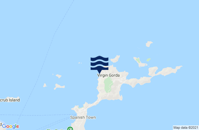 Karte der Gezeiten Copper Mine Bay, U.S. Virgin Islands