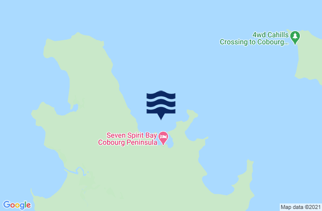 Karte der Gezeiten Coral Bay, Australia