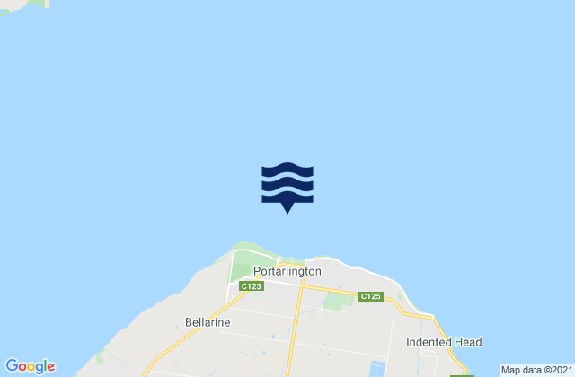 Karte der Gezeiten Corio Bay, Australia