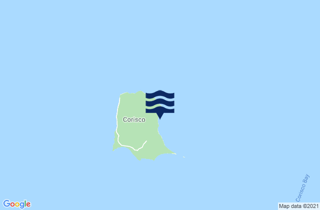 Karte der Gezeiten Corisco, Equatorial Guinea