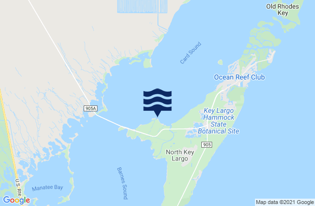 Karte der Gezeiten Cormorant Point, United States