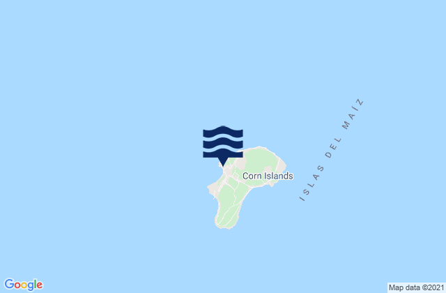 Karte der Gezeiten Corn Island, Nicaragua