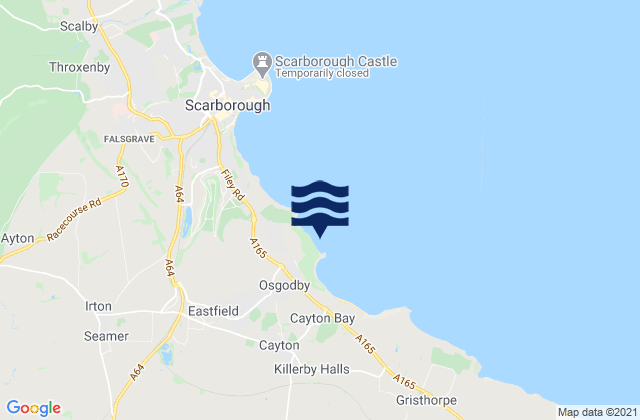 Karte der Gezeiten Cornelian Bay, United Kingdom