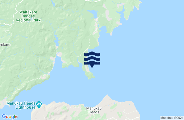 Karte der Gezeiten Cornwallis, New Zealand