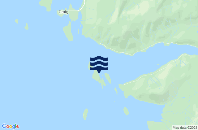 Karte der Gezeiten Coronados Islands, United States