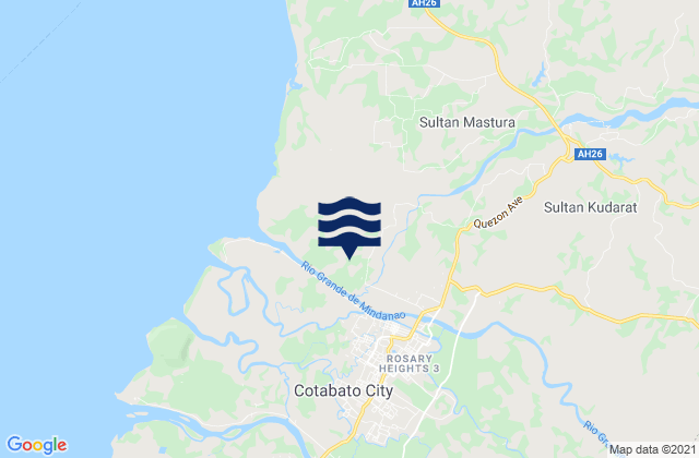Karte der Gezeiten Cotabato City, Philippines