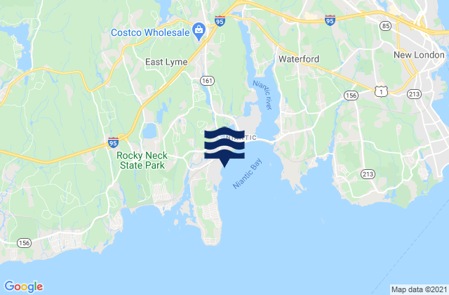 Karte der Gezeiten Crescent Beach, United States