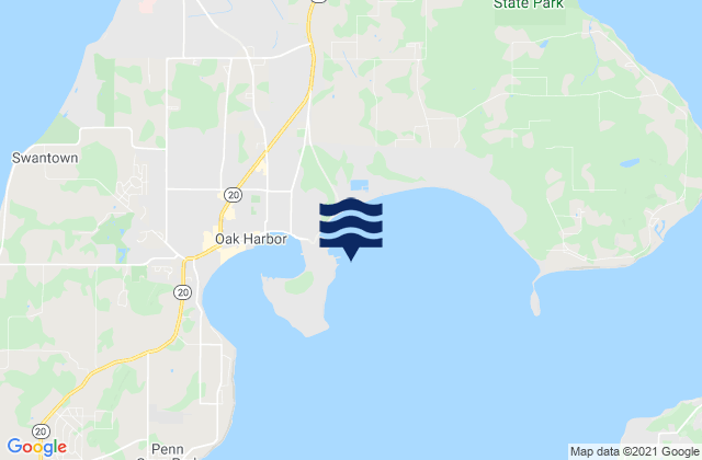 Karte der Gezeiten Crescent Harbor, United States