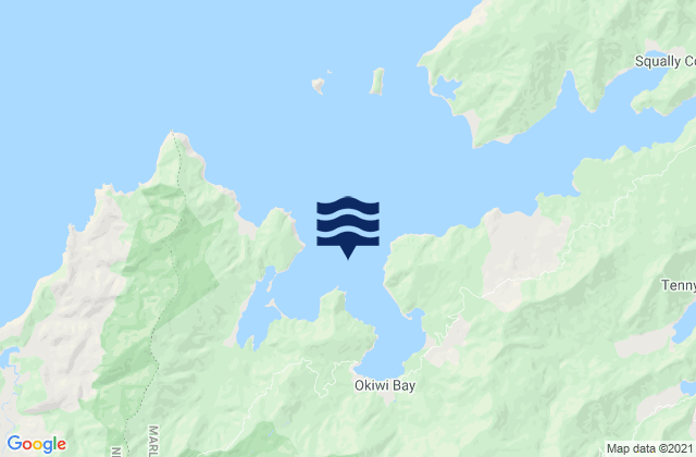 Karte der Gezeiten Croisilles Harbour - Kotiro Point, New Zealand