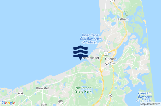 Karte der Gezeiten Crosby Landing Beach, United States