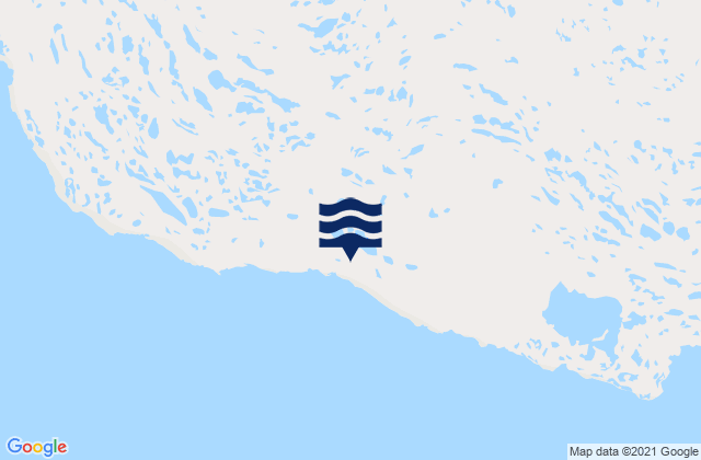 Karte der Gezeiten Crown Prince Frederik Island, Canada