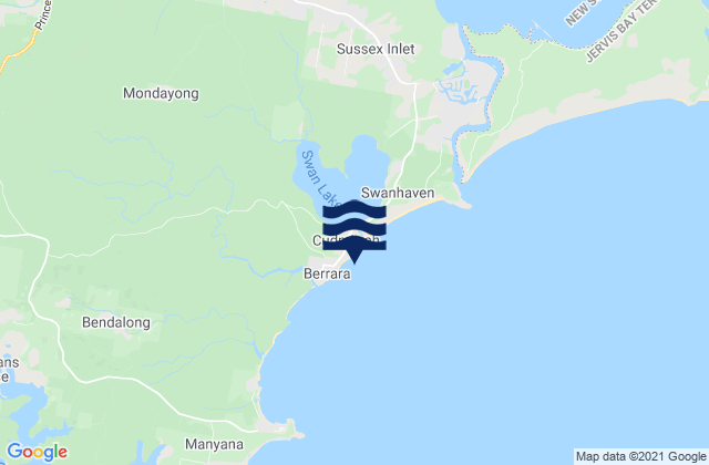 Karte der Gezeiten Cudmirrah Reef, Australia