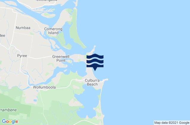 Karte der Gezeiten Culburra Beach, Australia