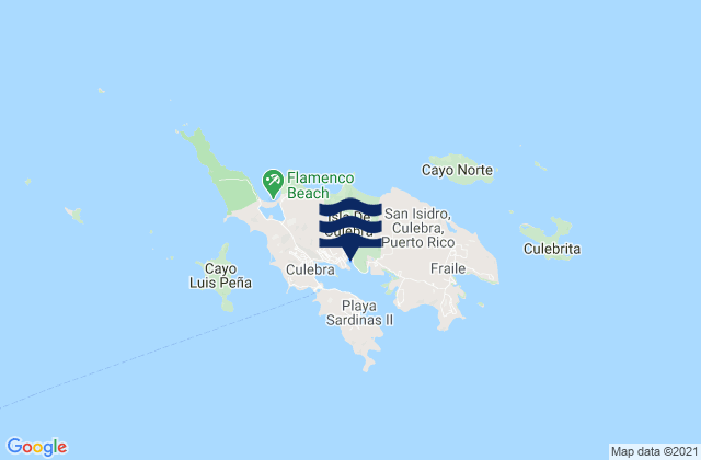 Karte der Gezeiten Culebra Municipio, Puerto Rico