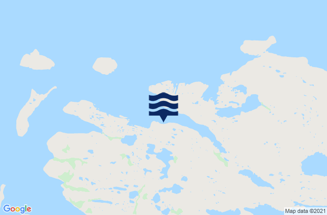 Karte der Gezeiten Curlew Harbour, Canada