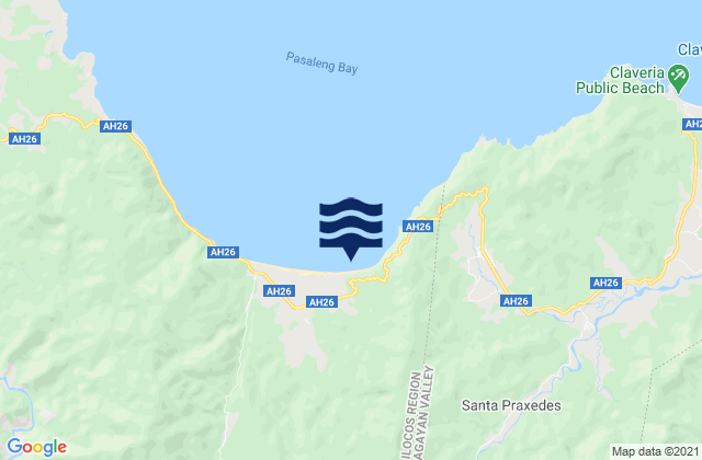 Karte der Gezeiten Currmao, Philippines