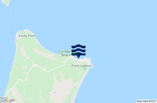 Karte der Gezeiten Cylinder Beach, Australia
