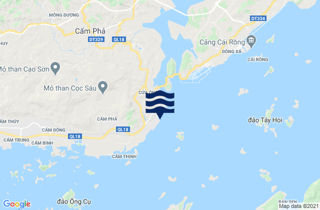 Karte der Gezeiten Cẩm Phả Port, Vietnam