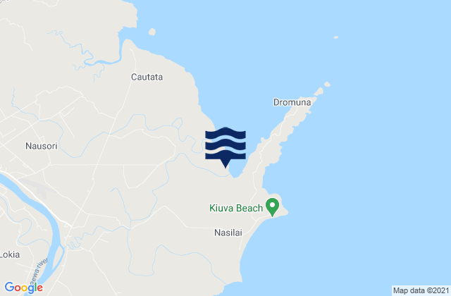 Karte der Gezeiten Daku, Fiji