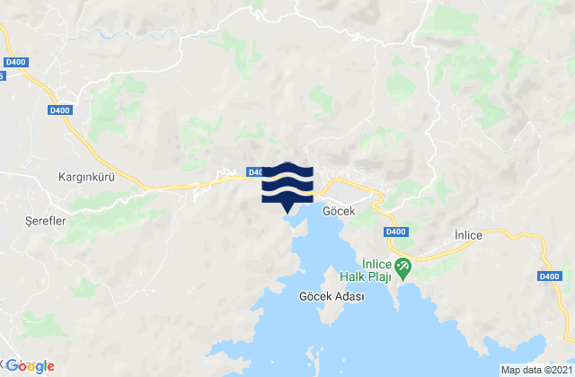 Karte der Gezeiten Dalaman, Turkey