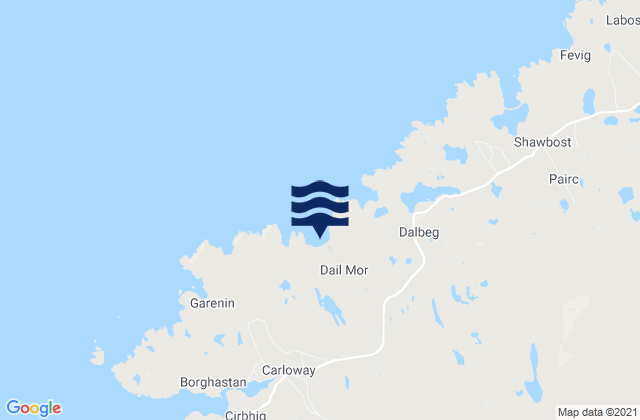 Karte der Gezeiten Dalmore Bay (Lewis), United Kingdom