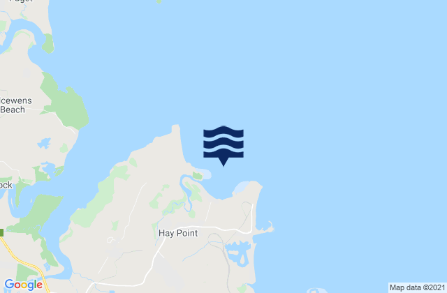 Karte der Gezeiten Dalrymple Bay, Australia